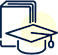 Icon of a graduation cap.
