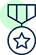 Icon of a service medal.